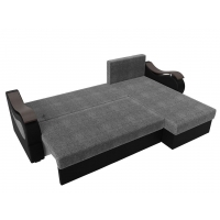 Угловой диван Меркурий Лайт (рогожка серый чёрный)  - Изображение 1